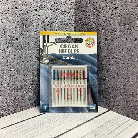 Иглы для швейных машин Organ универсальные 10/combi Blister