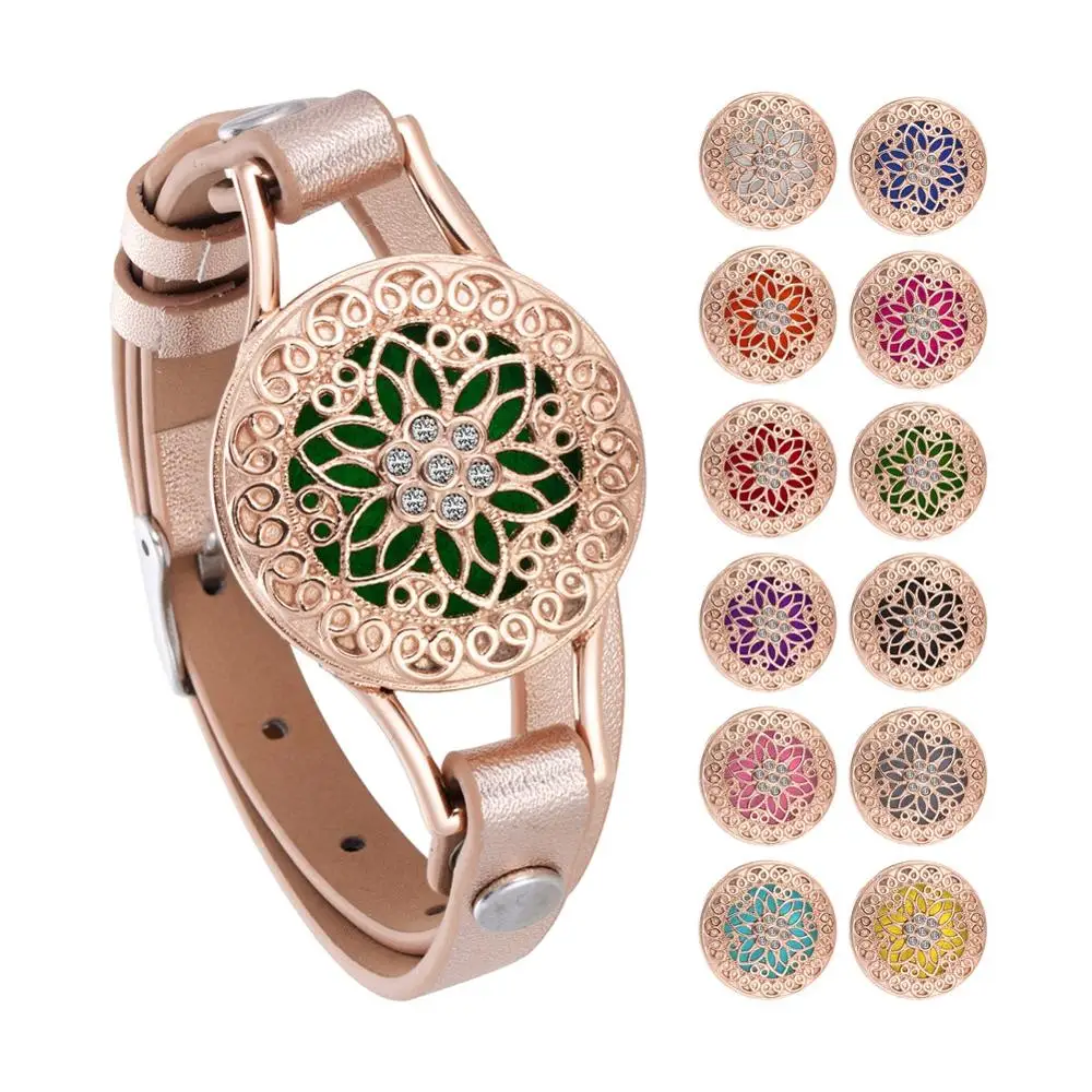 Белый K Нержавеющая сталь бриллиантовый трехмерный цветочный узор открывающийся