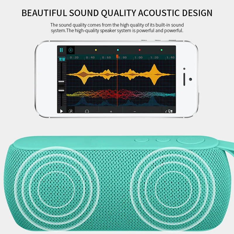 Мини портативный Bluetooth динамик беспроводной громкий звуковая система 3D стерео