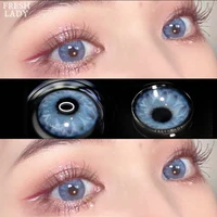 FRESHLADY Official Color Contact Lenses For Eyes 1pair Yearly Natural Colored Lens Blue Pink Beauty Contact Lenses Cosmetic Lens