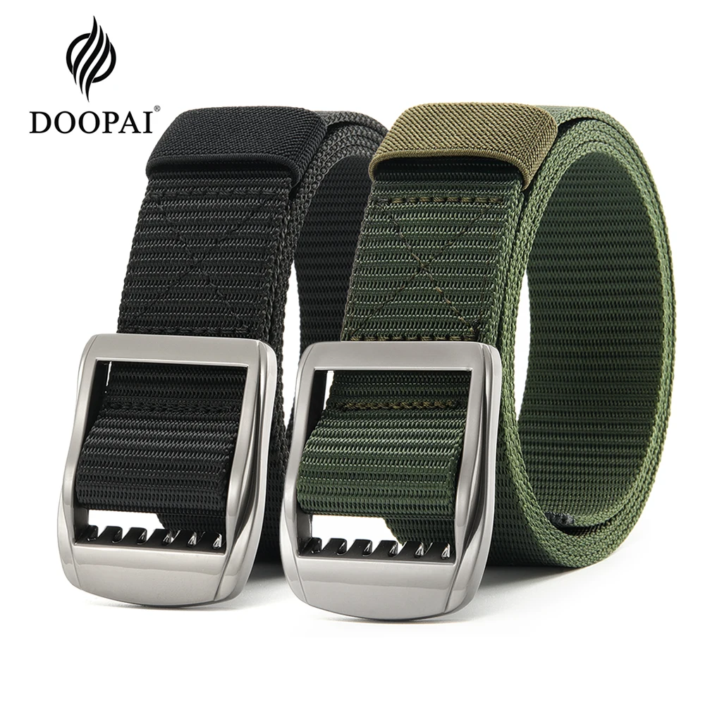 

DOOPAI Automatic Buckle Nylon Belt Male Army Tactical Belt Mens Military Waist Canvas Belts Cummerbunds High Quality Strap Belt