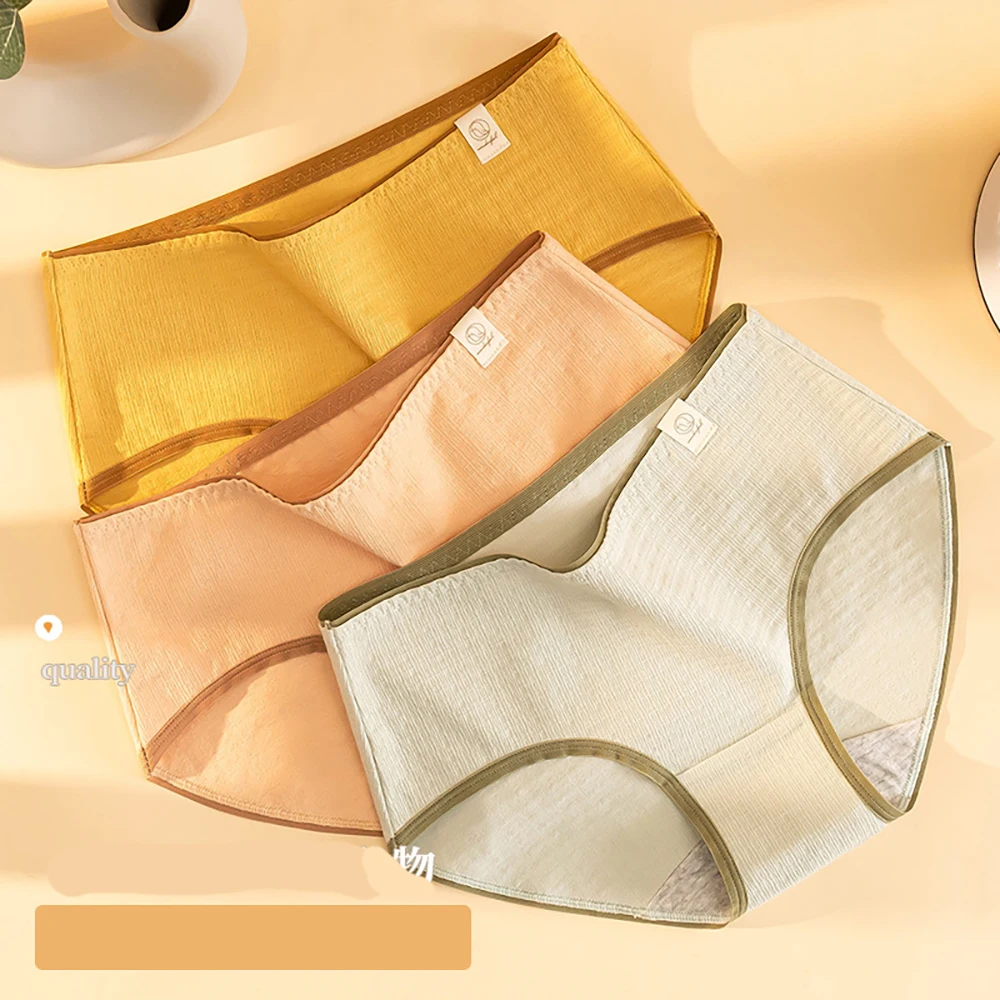 

Plus Size Seamless Sexy Women Panties ZA75 Mid-Waist Graphene Antibacterial Cotton Crotch Comfortable lenceria sensual mujer