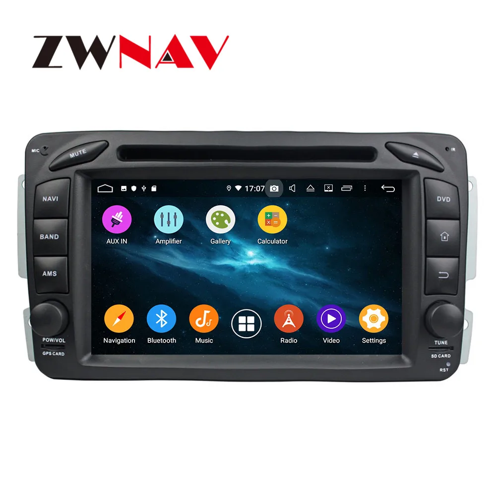 Автомобильный DVD плеер Android 9 4 + 64 ГБ DSP IPS GPS навигация для BENZ ML CLASS W164 2005 головное