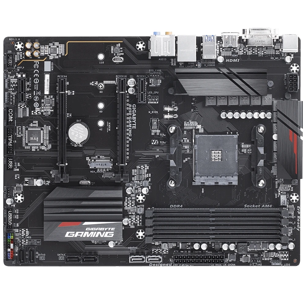 Материнская плата Gigabyte B450 GAMING X|Материнские платы| |