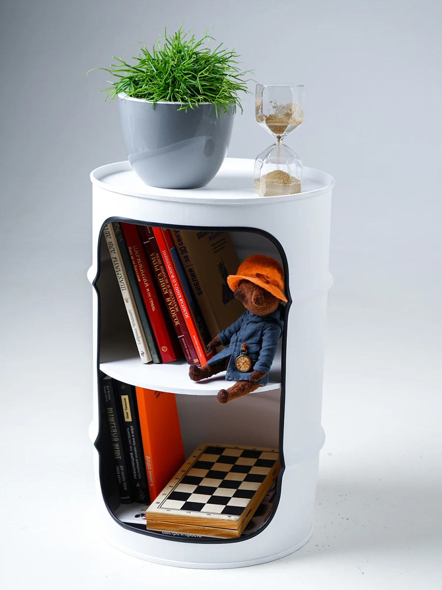 Декоративная бочка-шкаф XE white | Мебель