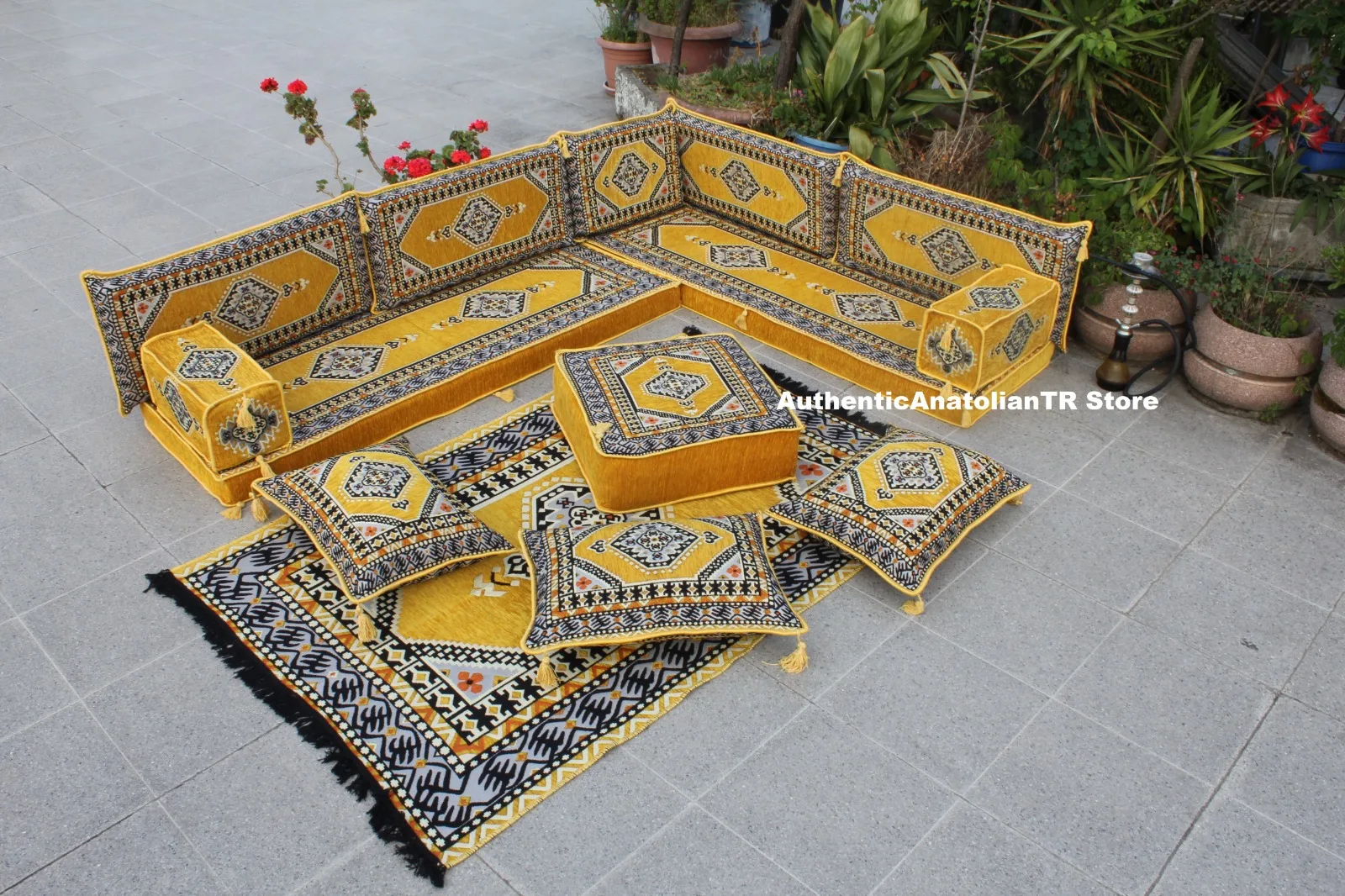 Уличное сидение для пола арабские восточные узоры стол оттоманки диван кальяна