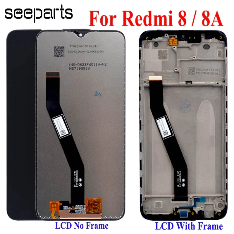 

ЖК-дисплей 6,22 дюйма для Xiaomi Redmi 8A M1908C3IG, дисплей с сенсорной панелью и дигитайзером в сборе с рамкой для Redmi 8, ЖК-дисплей