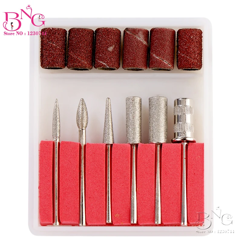 Набор сверл для ногтей 6 шт. набор шлифовальных лент полировки инструменты