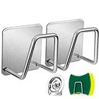 Кухонные аксессуары, самоклеящиеся губки для раковины, сушилка для слива, держатель из нержавеющей стали, аксессуары для кухни