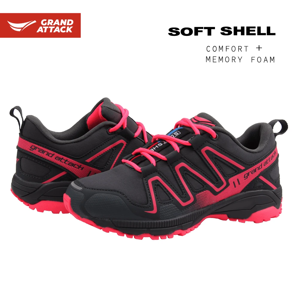 Уличные женские Кроссовки со шнуровкой мягкие для пеших прогулок треккинга