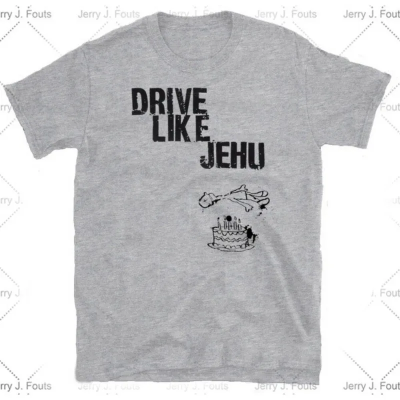 

Men's Hip Hop Style Short Sleeves DRIVE LIKE JEHU T-shirt, Fugazi, Hot Snakes, et From The Crypt, Jawbox