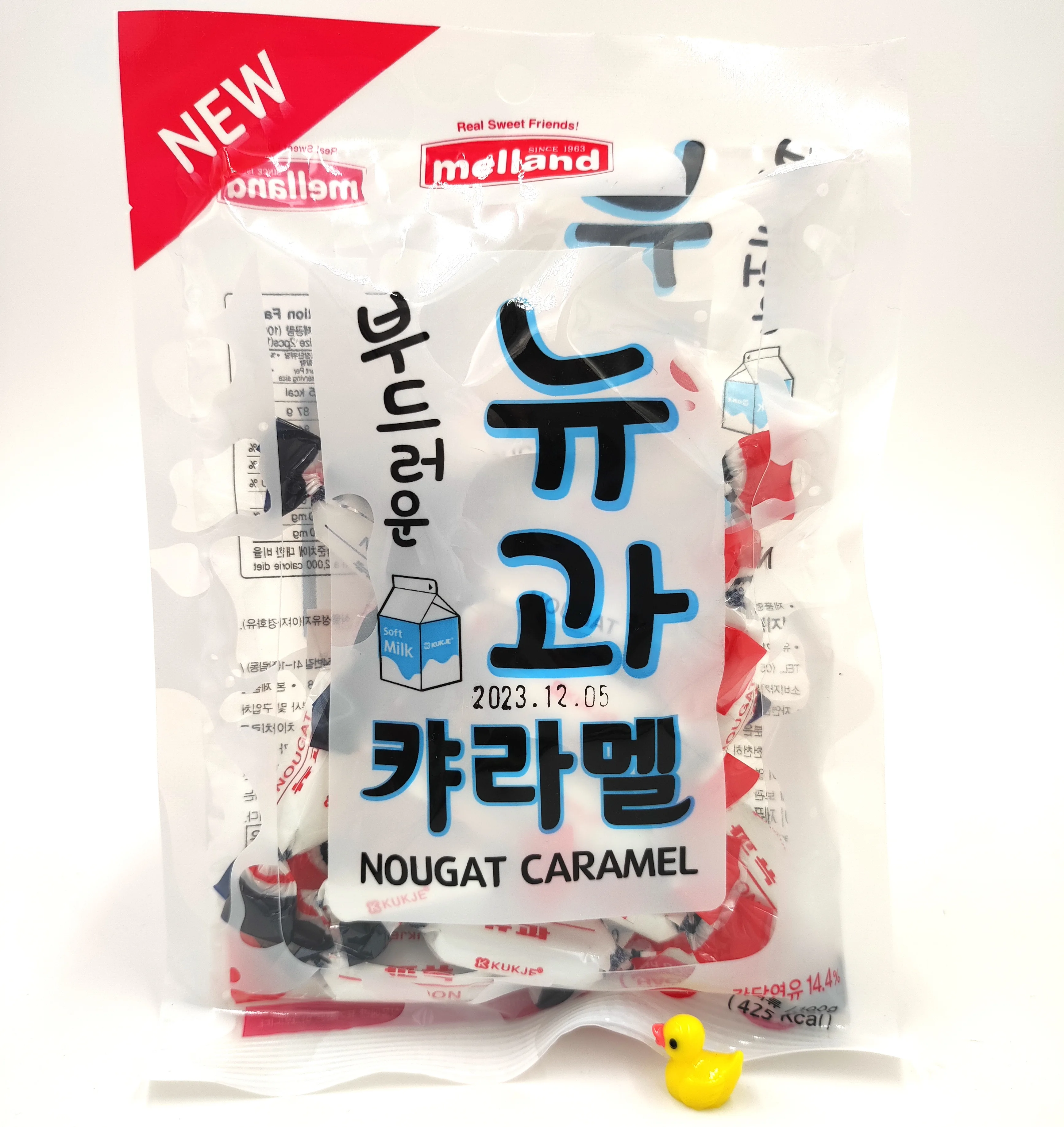 Корейские молочные мягкие жевательные конфеты Melland Nougat Caramel candy 100 гр.