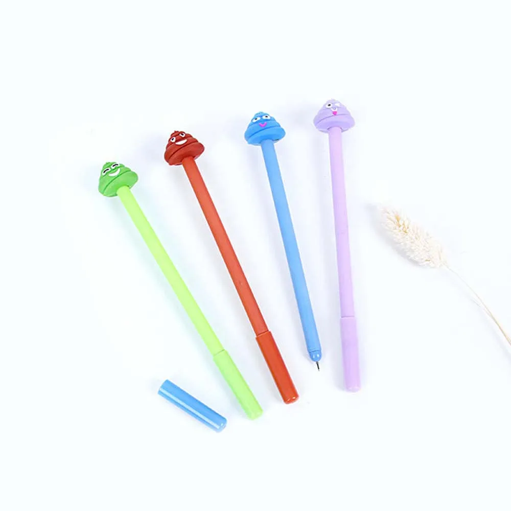 Милые кавайные цветные пластиковые гелевые ручки креативные табуреты смешные