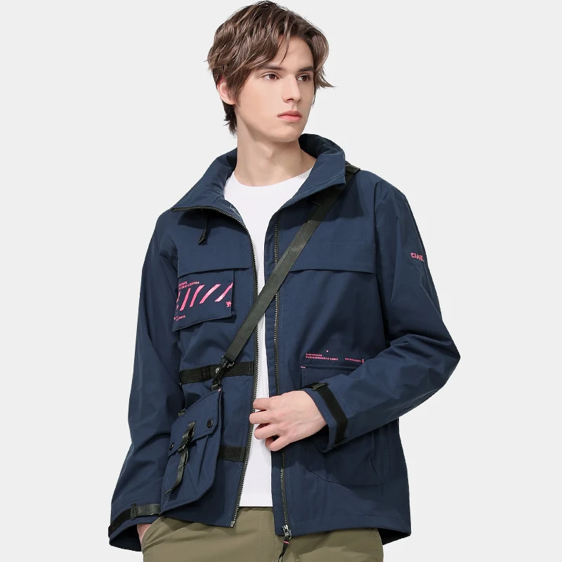CAMEL Single-layer thin Jacket Men Spring Autumn 2021 New Outdoor Windproof and Waterproof Tide Brand Functional Tooling | Спорт и