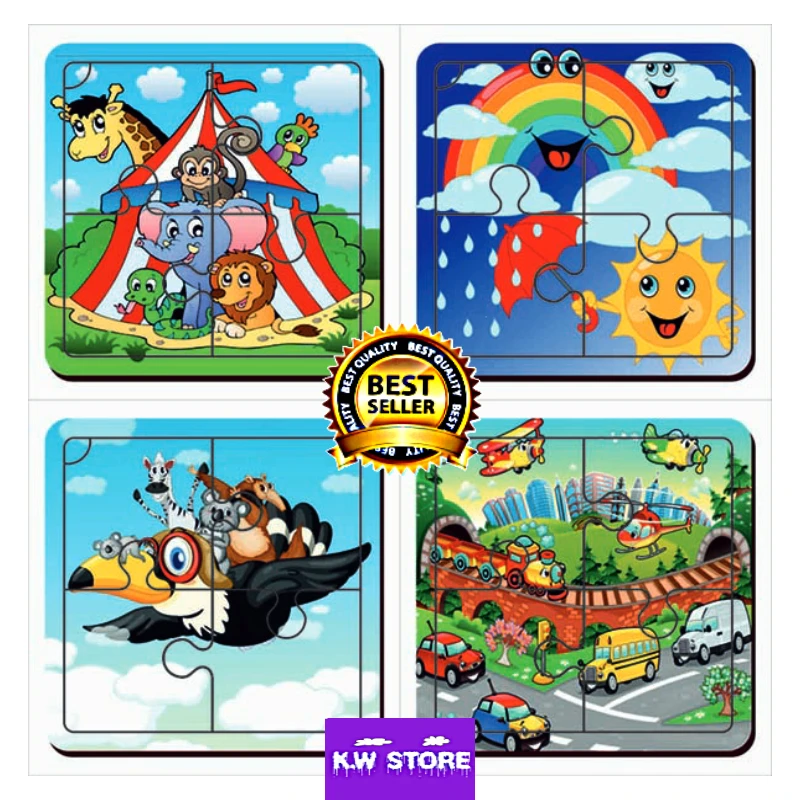 

Montessori 4 Pieces My First Puzzle Wooden Puzzle