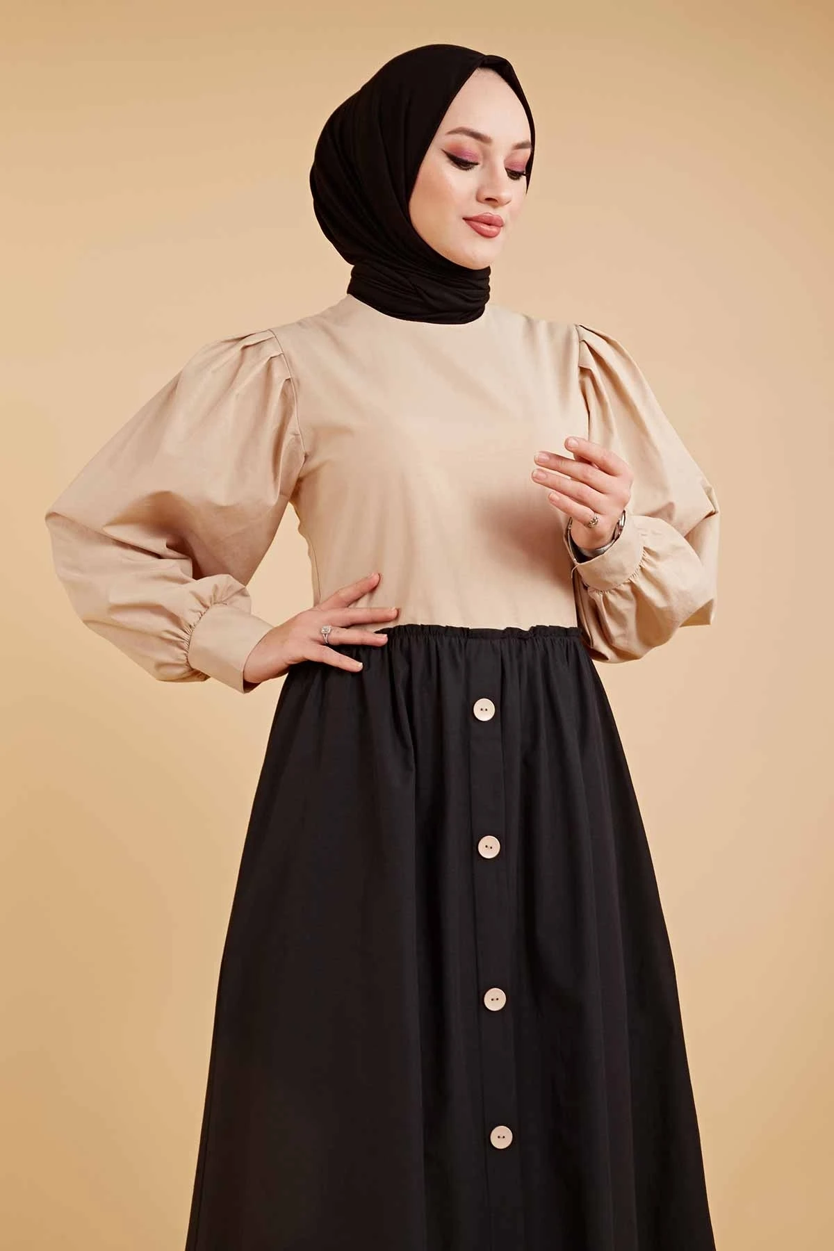 

2 Colors Women's Maxi Dress Abaya Kaftan Big Size Islamic Clothing Muslim Fashion Abaya Ramadan Dresses Turkey Dubai Hijab 202