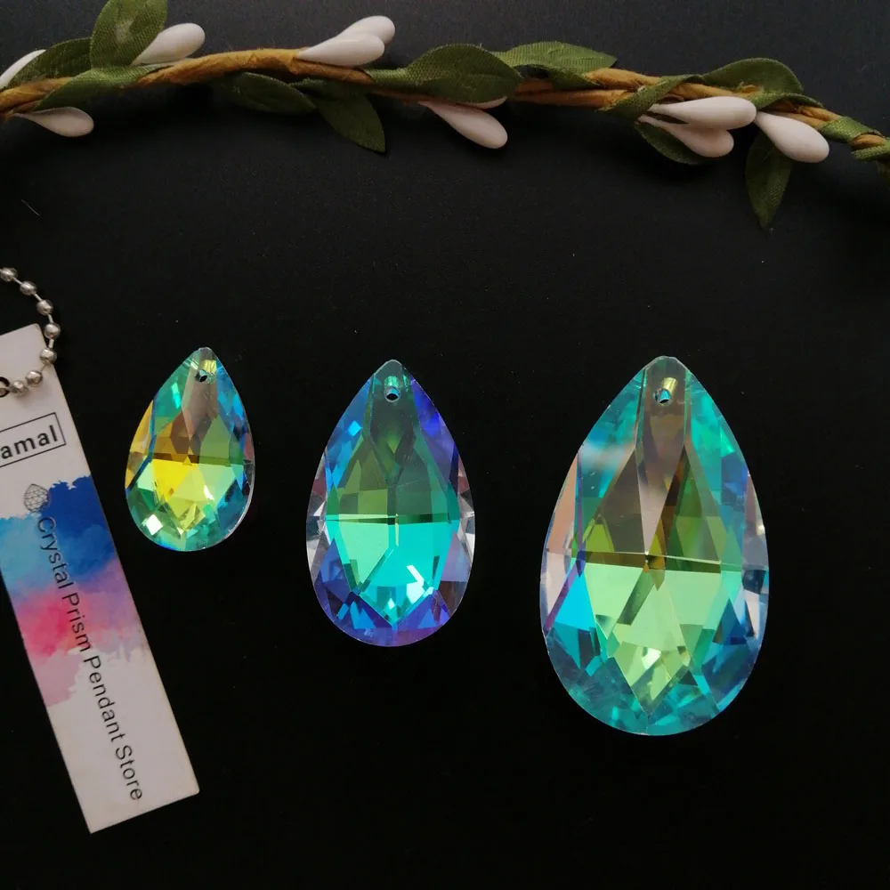 Camal 2 шт. 28/38/48 мм AB Цвет капли воды K9 с украшением в виде кристаллов кулон призмы люстра в стиле «Ловца снов» ЛАМПЫ ЗАПЧАСТИ для освещения-Подвесные ремесла Сделай Сам