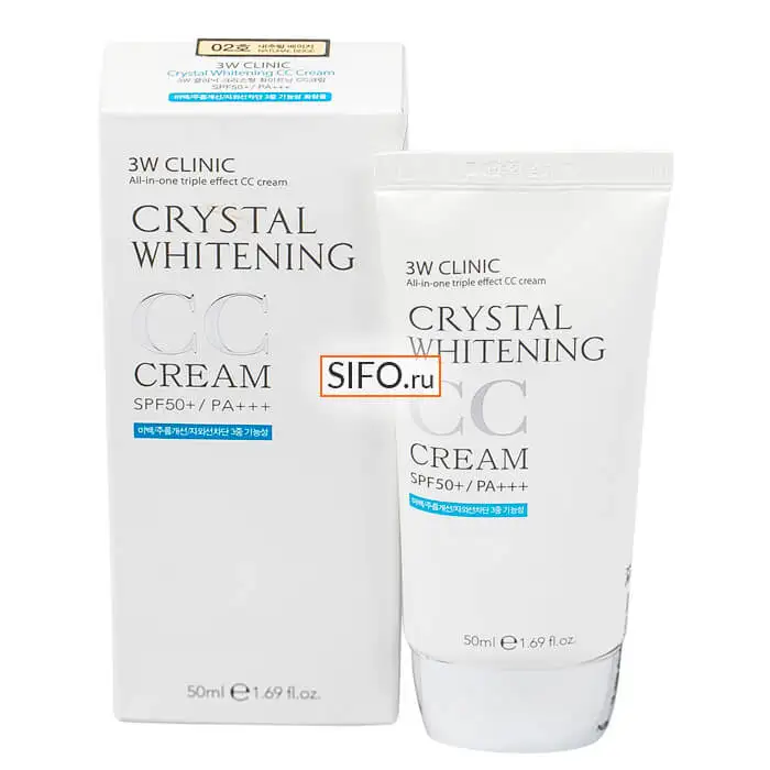 СС крем 3W Clinic Crystal Whitening CC Cream |