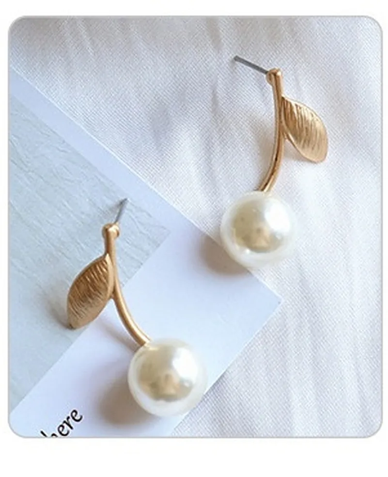 Новые трендовые корейские модные висячие серьги с пресноводным жемчугом для
