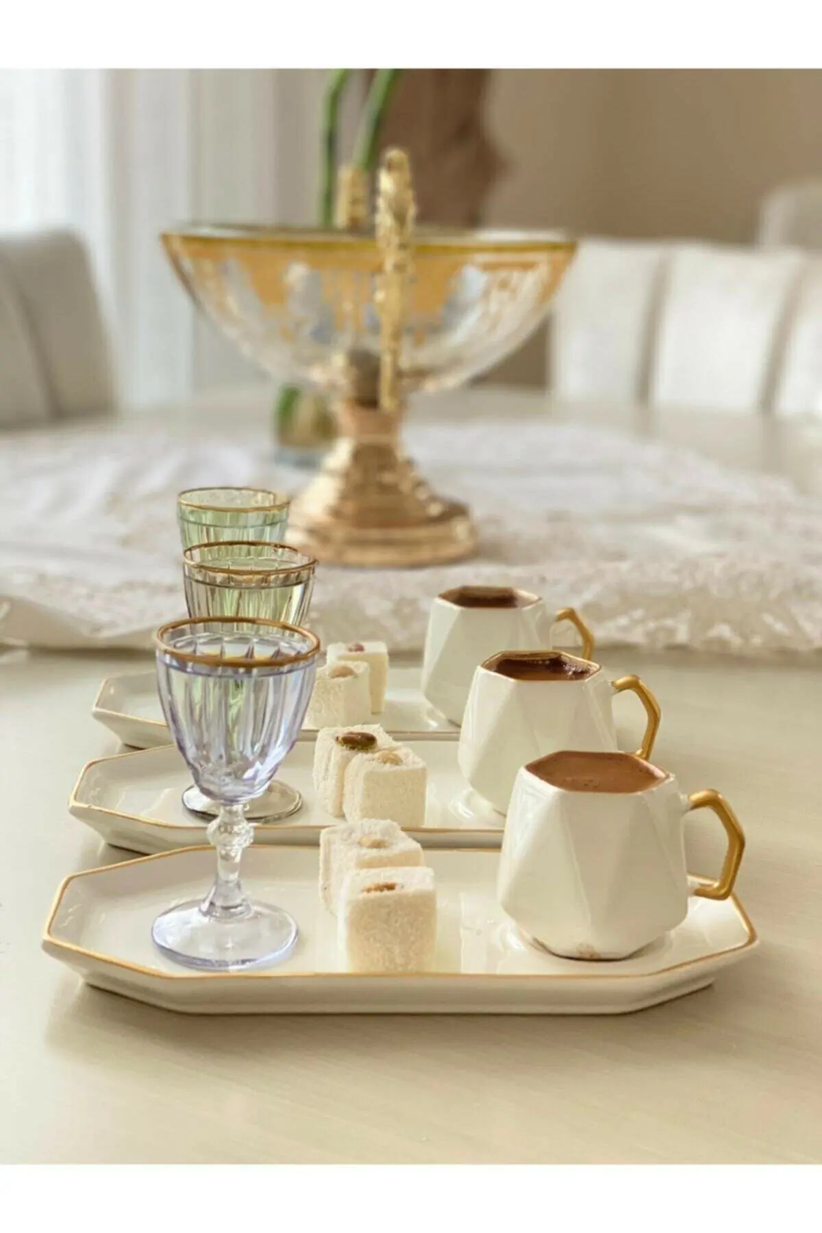 

AWESOME LOVE 6 Months Coffee Cup with Serving Plate White Free Shipping
