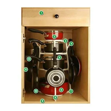 

Cabinet In Pots Regulator Pantree Pots Pans Organizer