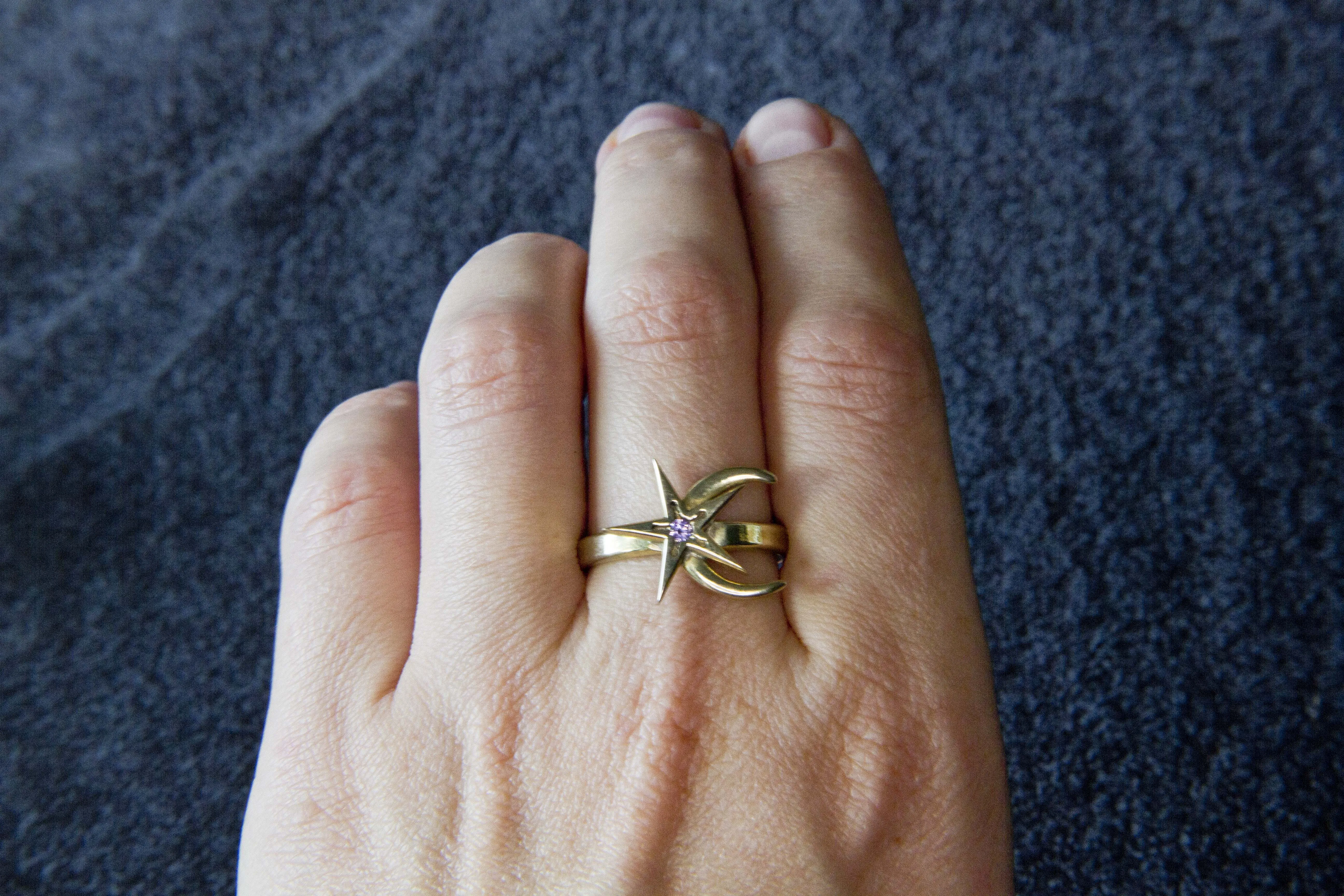 Кольцо &quotЛуна и Звезда&quot из Древних Свитков  Morrowind Oblivion Skyrim Помолвочное кольцо