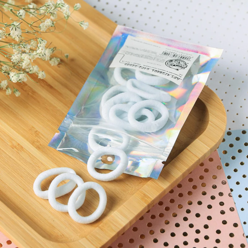 Резиночки в пакете голография Сима-Ленд Белый Мишка 7 5*10 см 20 шт |