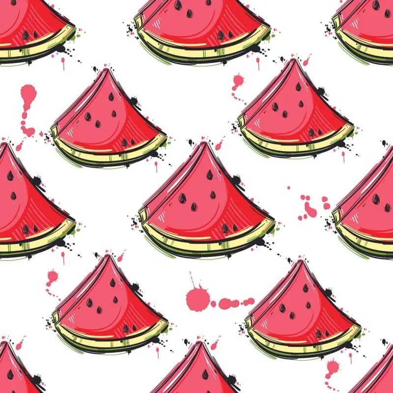 Занавеска для душа с ломтиками арбуза веганская сочная фруктовая Краска Брызги