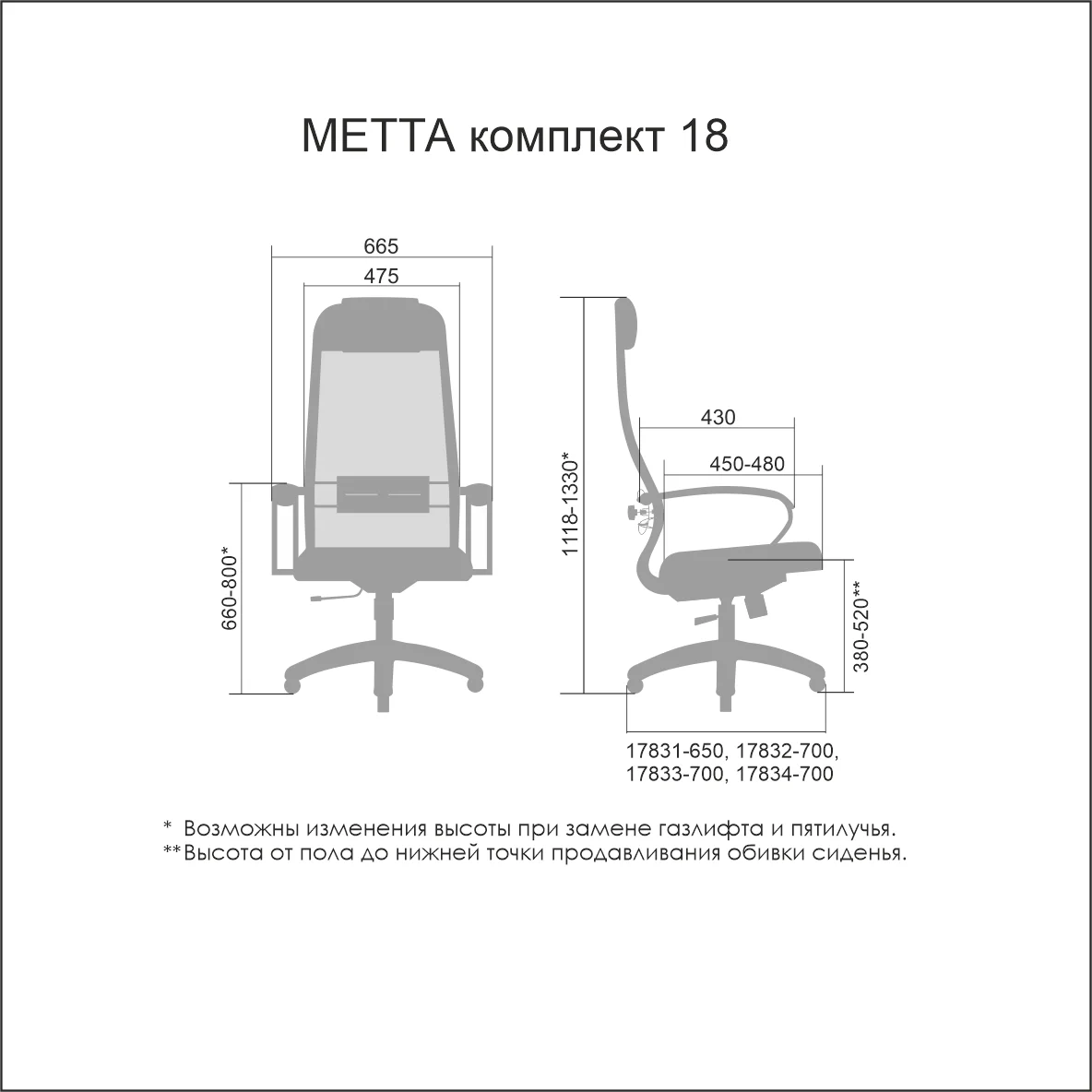 МЕТТА-11/подлокотники 101/основание 001 | Мебель