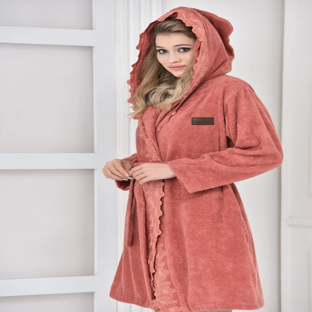 

Ecocotton Belinda Women's Bathrobe OUR PRODUCT IS MADE FROM 100% Organic Cotton yarn