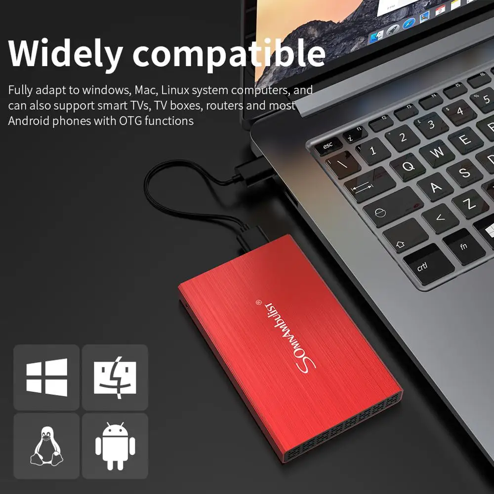 Внешний жесткий диск USB 500 внешний с интерфейсом 2 5 1 ТБ накопитель дюйма флэш PS4