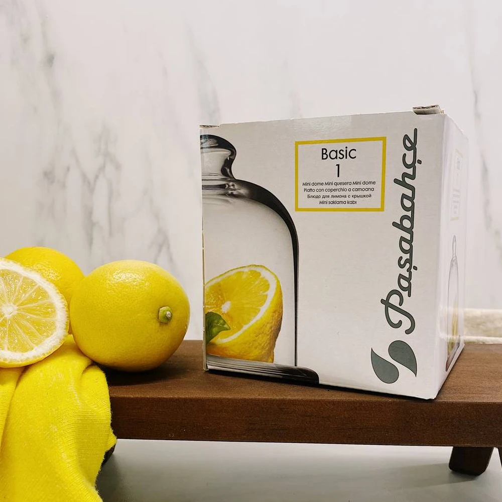 Лимонница стеклянная Pasabahce &quotBasic&quot. В подарочной упаковке. 10x10 см. Контейнер для