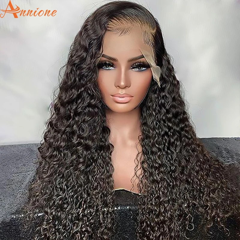 

13x4 Deep Wave Frontal Wig Lace Front Human Hair Wigs HD Transparent Lace Wigs Wet And Wavy Deep Wave 4x4 Closure Wigs For Women