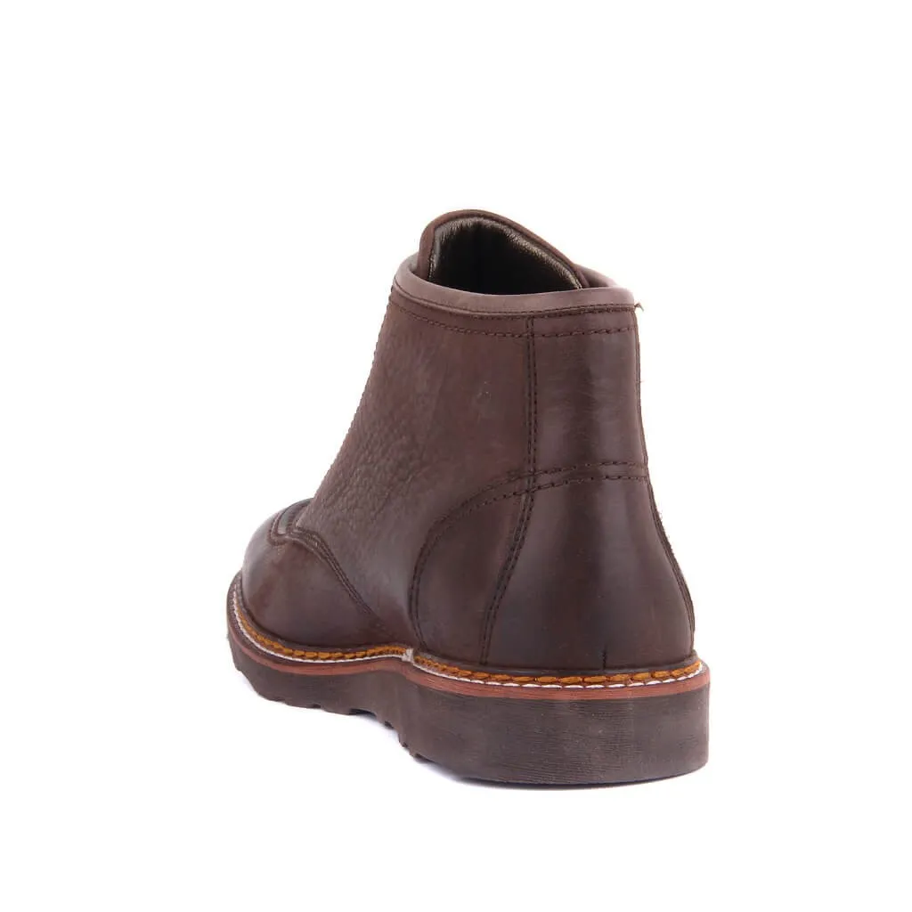 Sail Lakers-коричневые кожаные мужские ботинки на молнии | Обувь