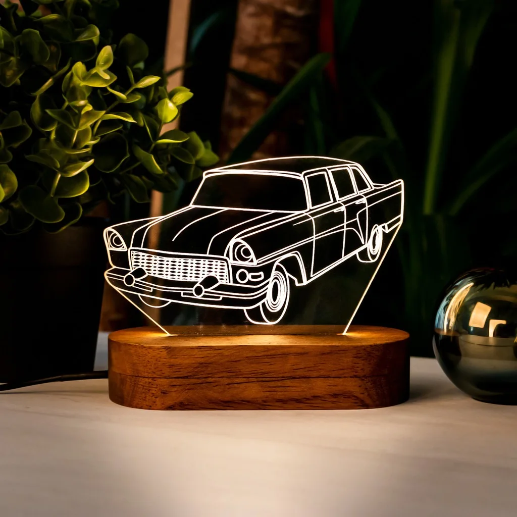 3D Led Lamp for Nostalgic Car Enthusiasts