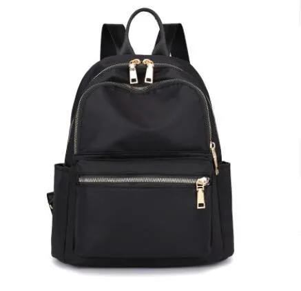 Новый модный спортивный женский рюкзак нейлоновый Повседневный дорожный Черный