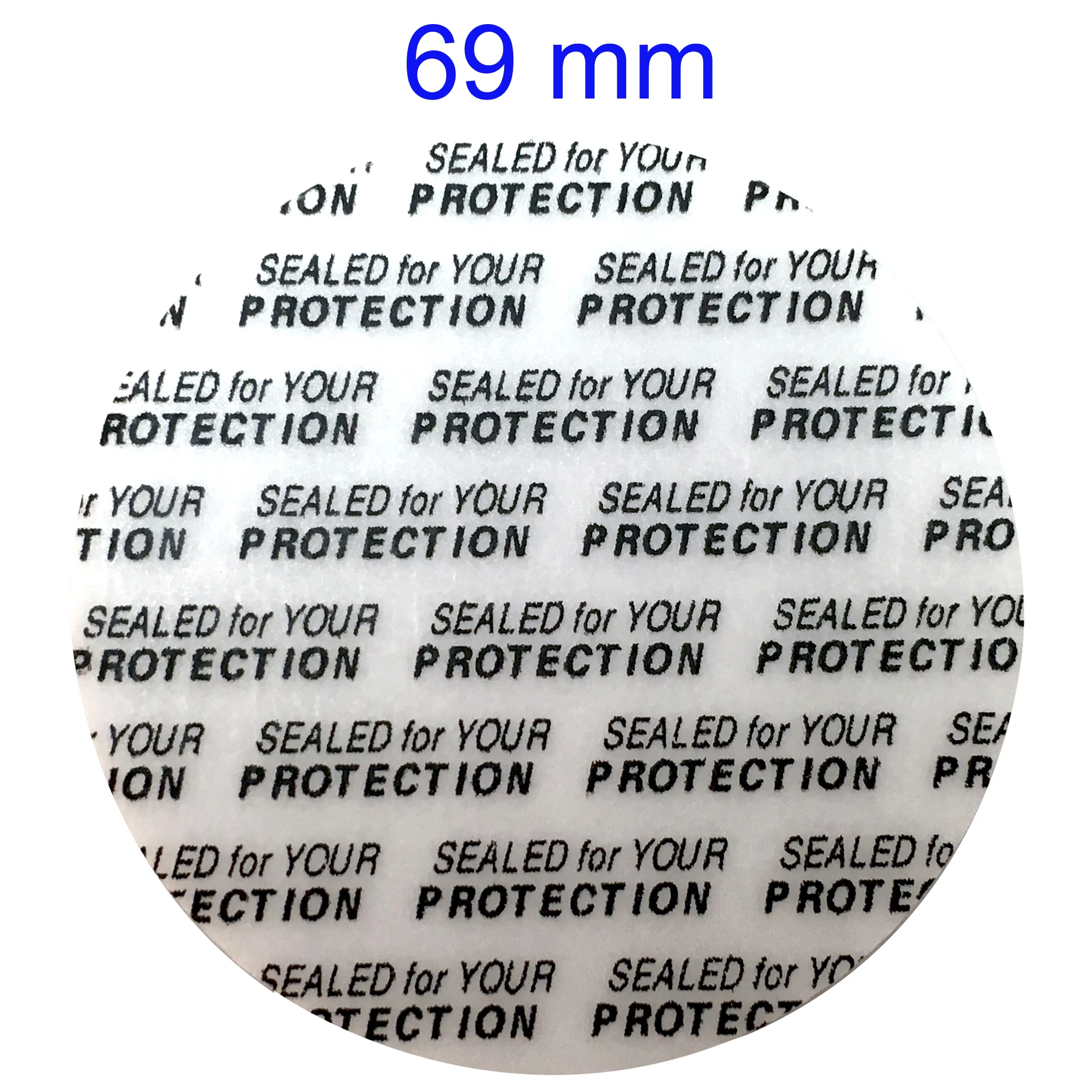 Вкладыши самоклеящиеся диаметр 69 мм 200 шт.|self-adhesive| |