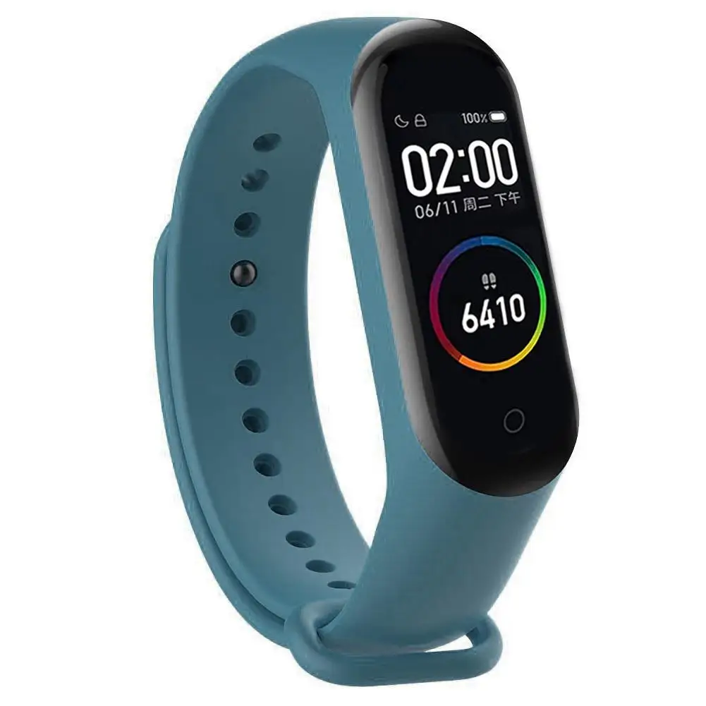 Ремешок для mi band 4 3 гибкий силиконовый сменный цветной водонепроницаемый и