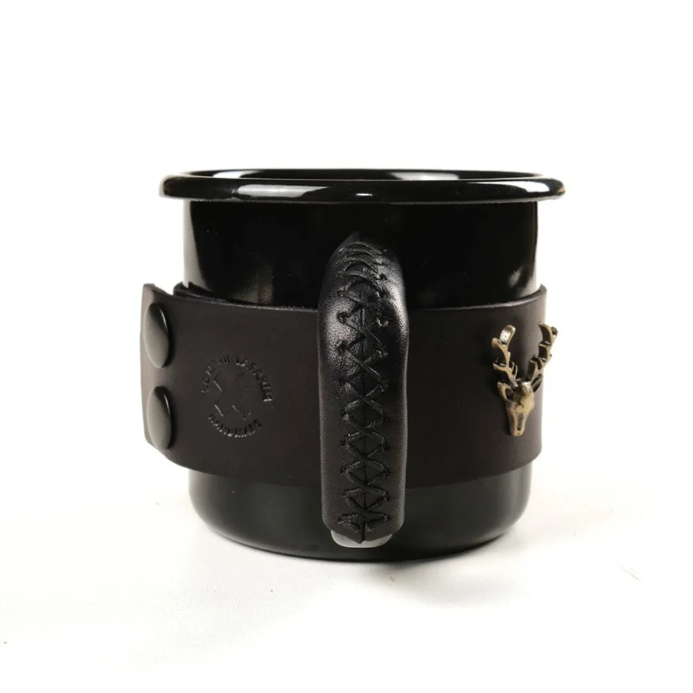 

Compiled Enamel Mug - Boxed-Dark Black - Deer
