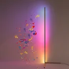 Напольная Светодиодная лампа 1,4 м, 18 Вт, угловой стоячий RGB светильник с дистанционным управлением для спальни, гостиной, клуба, домашний ночсветильник для атмосферы