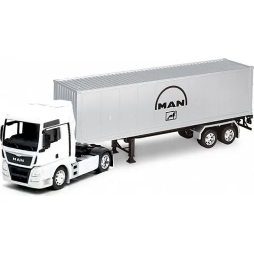 

Welly Man Tgx Truck with Trailer Die Cast Metal