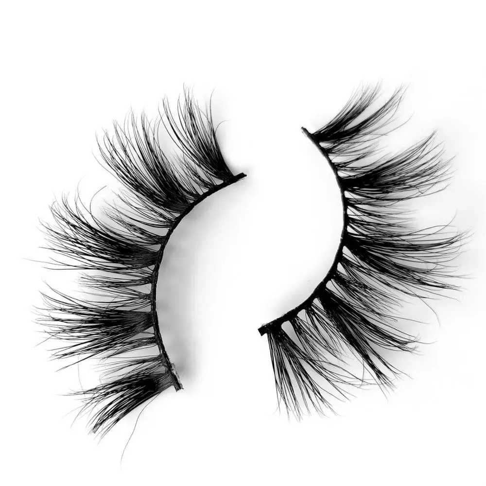 Объемные ресницы 3D из норки для наращивания без коробки S43|Накладные ресницы| |