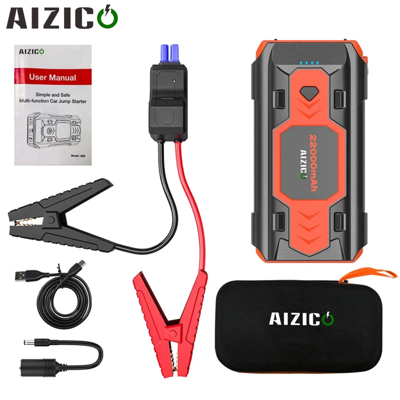 2500A пусковое устройство Мощность банка 22000 ма/ч Портативный Батарея станция для 8L