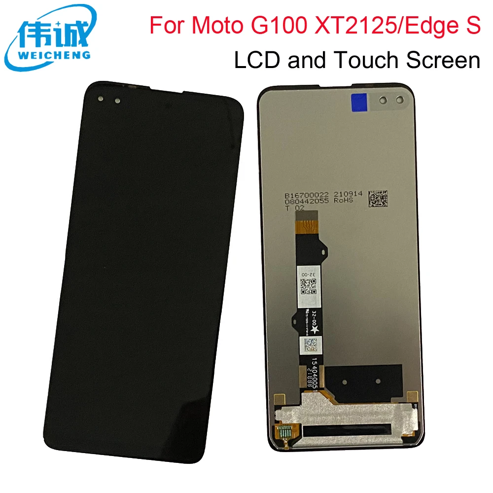 

Оригинальный ЖК-дисплей 6,7 дюйма для Motorola MOTO G100, ЖК-дисплей XT2125, цифровой преобразователь сенсорного экрана в сборе для Moto Edge S, ЖК-дисплей