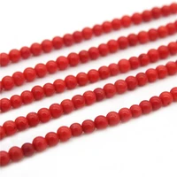 natural stone sea bamboo beads dyed round shape 23468mm jewelry craft material for making bracelet necklace earrings