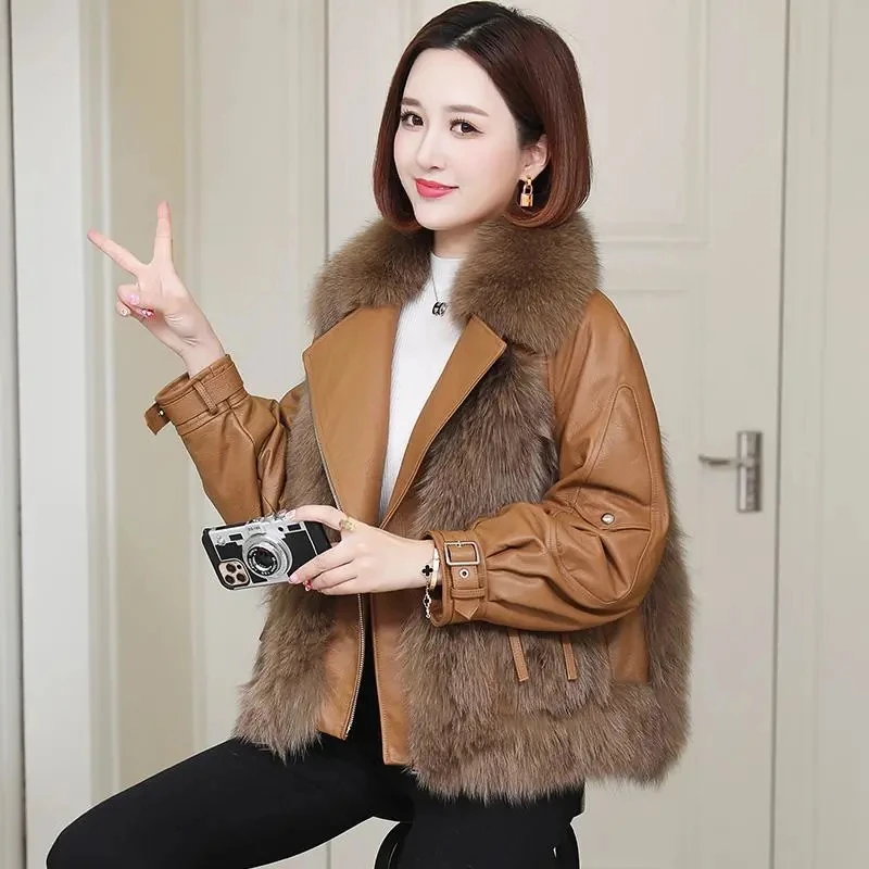 Новинка зимы 2021 стильное пальто из искусственного меха короткое искусственной