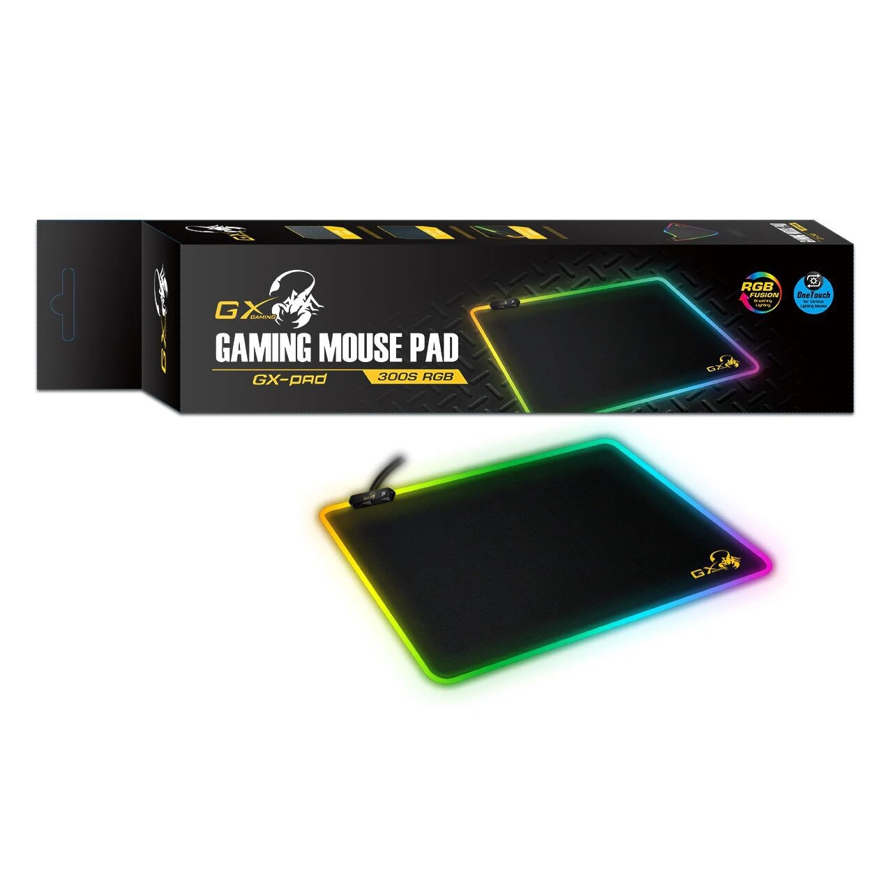 Коврик для мыши Genius GX-Pad 300S с RGB подсветкой (31250005400) | Компьютеры и офис