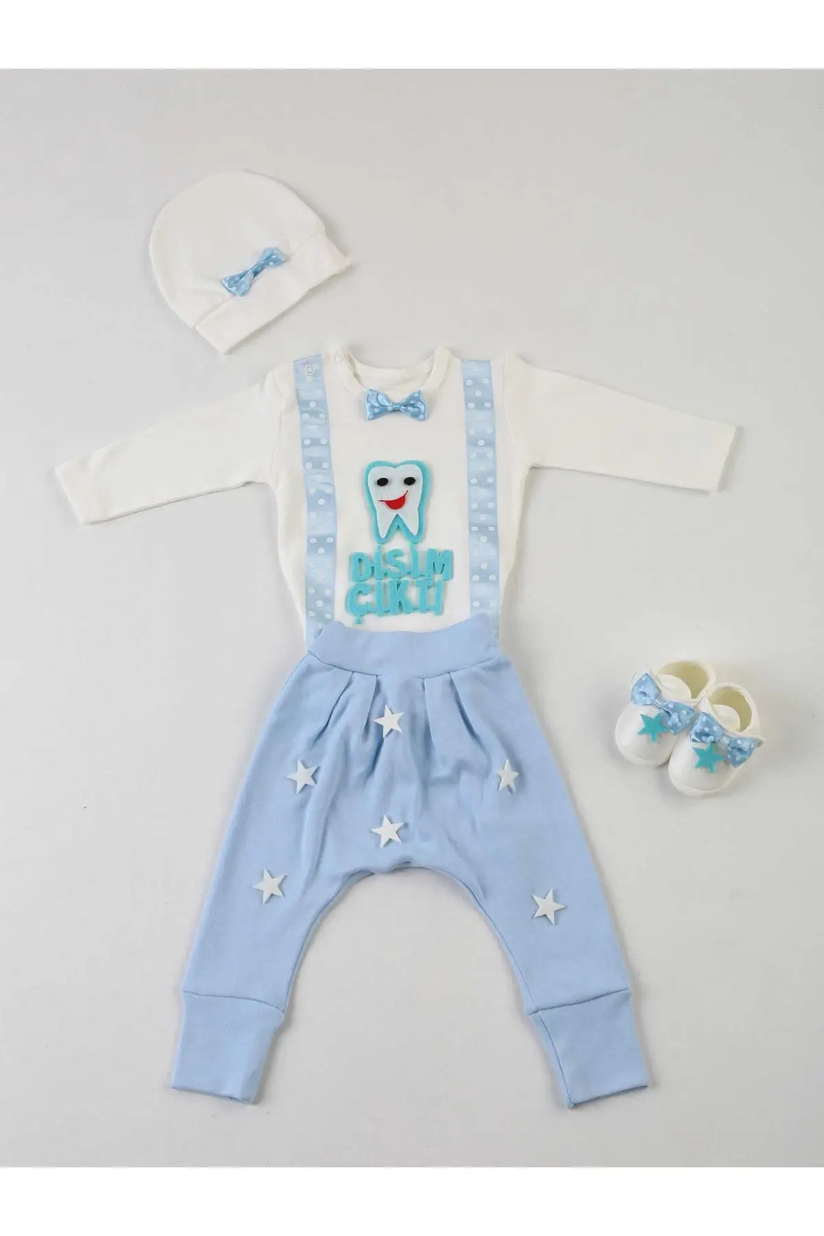 Blue My Tooth output 4 PCs Baby suit |