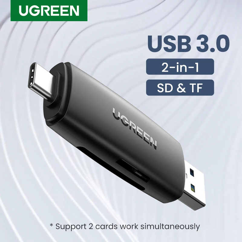 Устройство для чтения карт памяти 2 в 1 UGREEN устройство с USB 3 0 Type C на SD Micro TF ноутбука