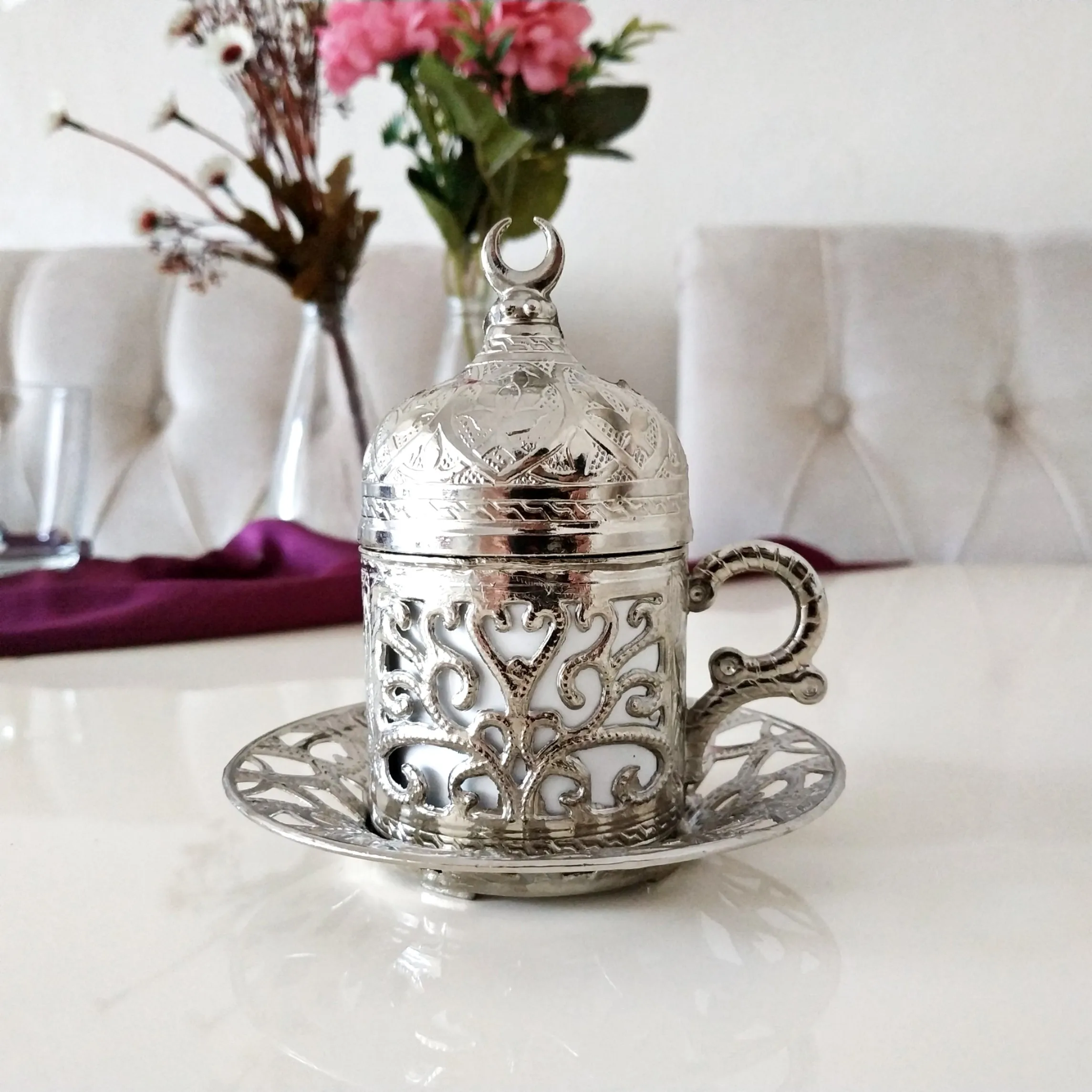 В турецком арабском стиле османский кофе эспрессо Сервировочный набор кофейных